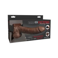 Fetish Fantasy Vibrating 8 Hollow Strap-On with Balls