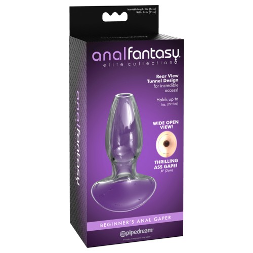 Plug de Vidrio para Anal Fantasy Elite - Principiante Transparente