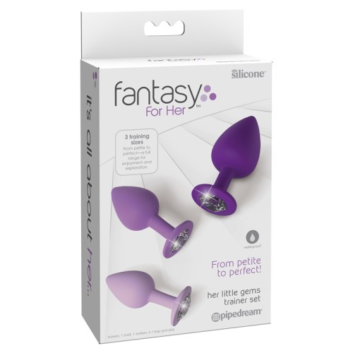 Pipedream Fantasy for Her - Little Gems Trainer Plug Set