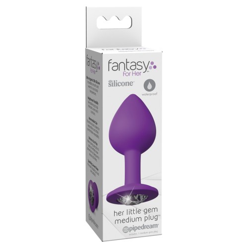 Her Little Gem Medium Silicone Plug in Purple