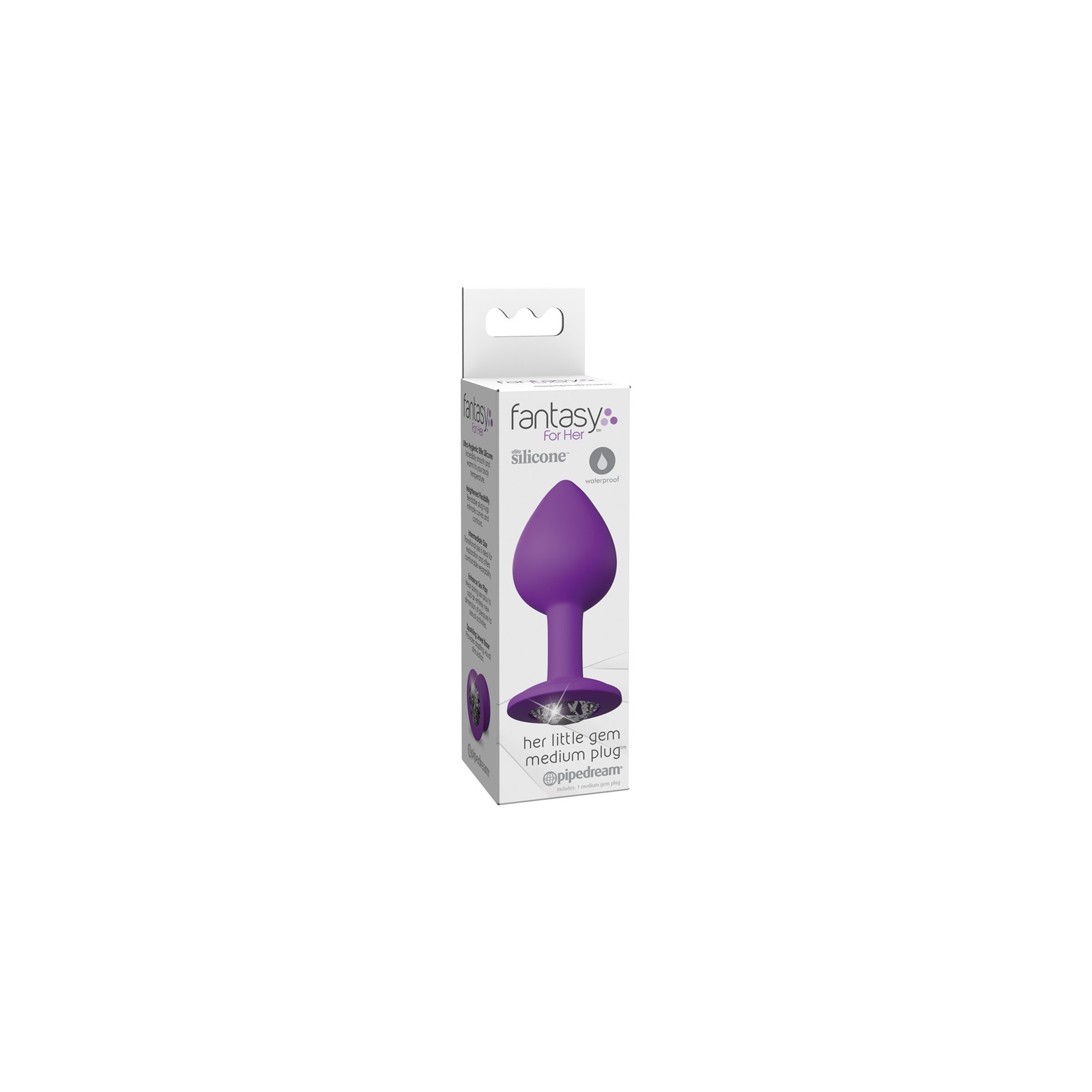 Her Little Gem Medium Silicone Plug in Purple