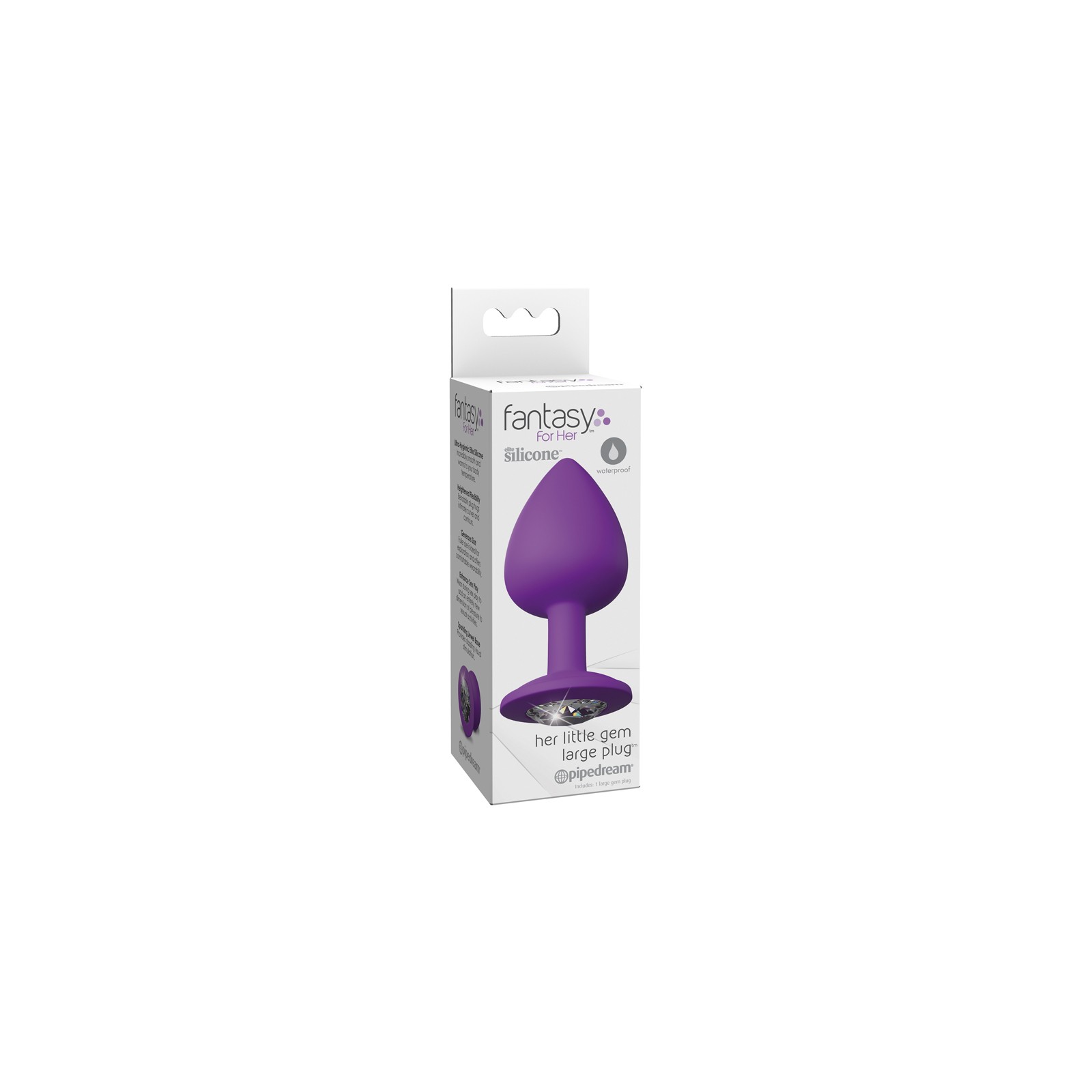 Plug Anal Grande Pipedream Fantasy Her Little Gem Morado