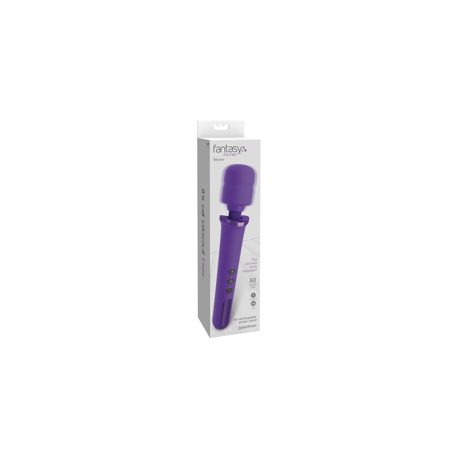 Pipedream Fantasy Rechargeable Power Wand - Experience Pleasure