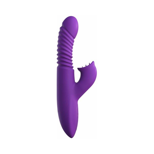 Pipedream Fantasy For Her Rechargeable Silicone Ultimate Thrusting Clit Stimulator Purple