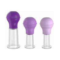 Pipedream Fantasy For Her 3-Piece Nipple Enhancer Set - Purple