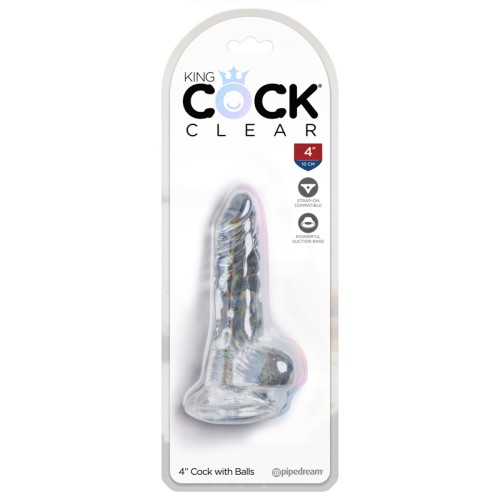 Dildo Pipedream King Cock Transparente