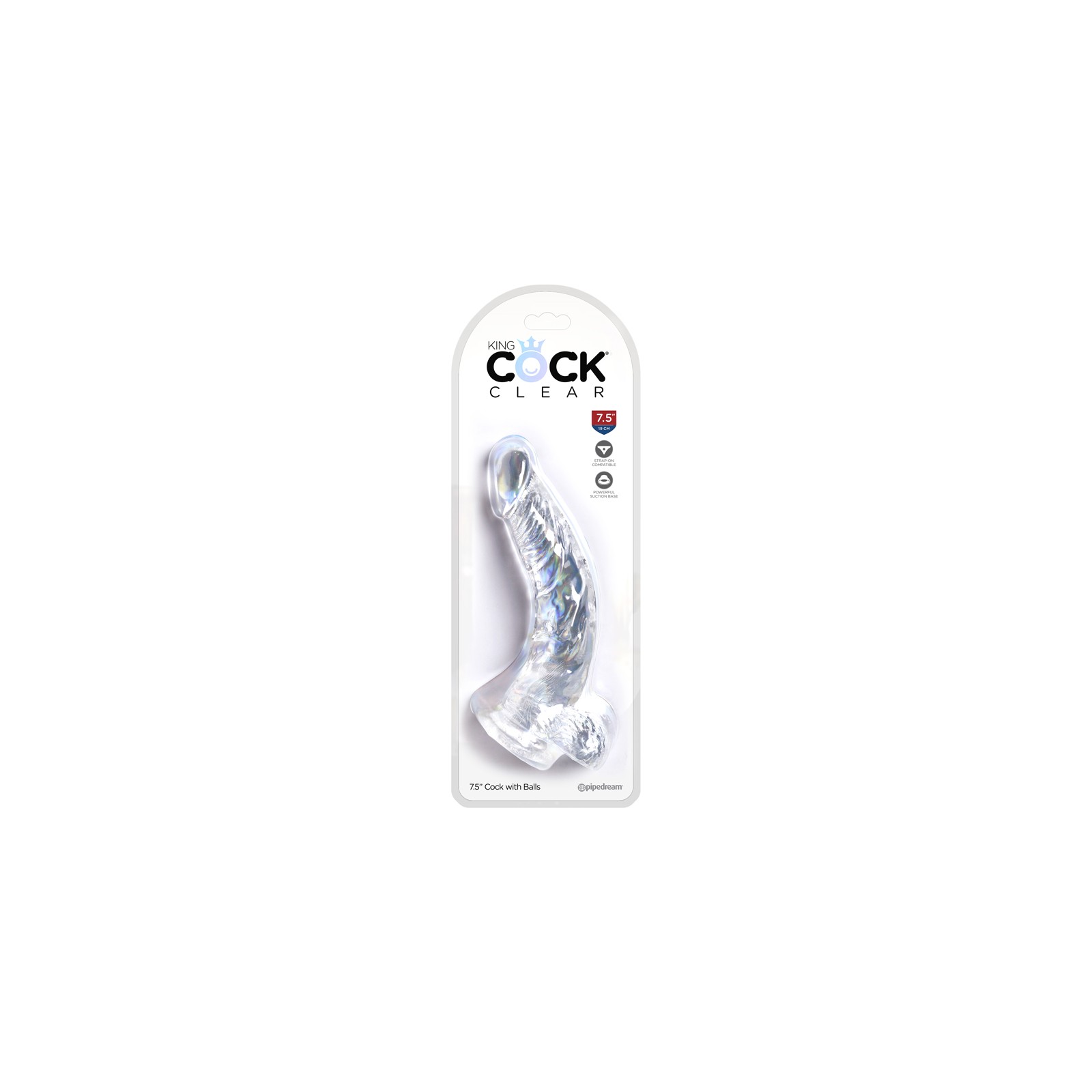 Pipedream King Cock Realistic Dildo 7.5 in. with Suction Cup