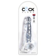 Dildo Realista Pipedream King Cock Clear 8 in.