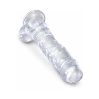 Dildo Realista Pipedream King Cock Clear 8 in.