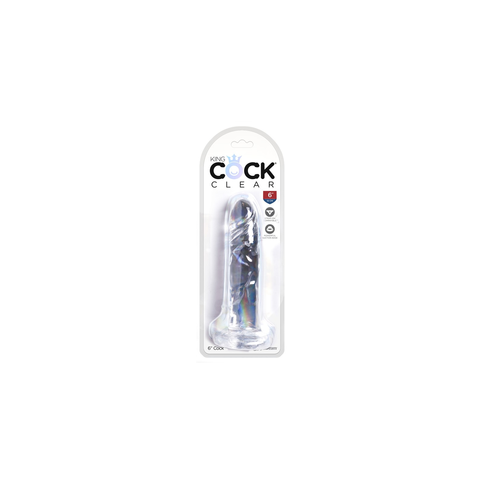 Dildo Transparente King Cock Clear 6 in.