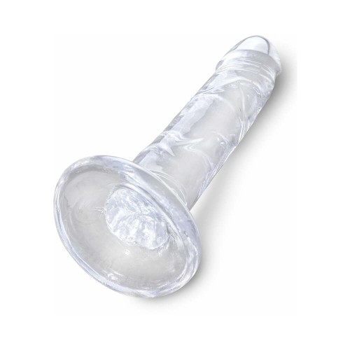 Dildo Transparente King Cock Clear 6 in.