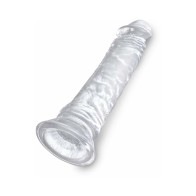 Pipedream King Cock 8 Inch Clear Realistic Dildo