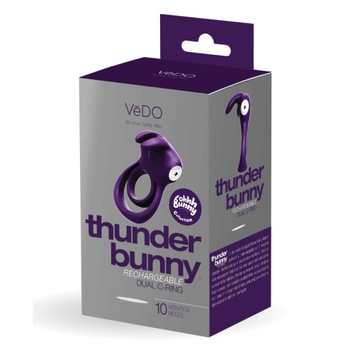 VeDo Thunder Bunny Anillo Doble Recargable - Placer a la Vista