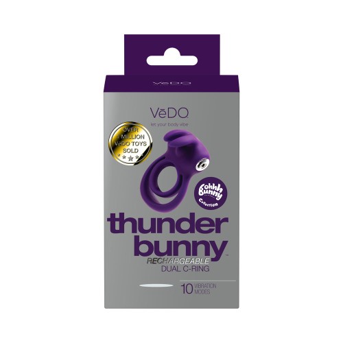 VeDo Thunder Bunny Rechargeable Dual C Ring - Pleasure Await