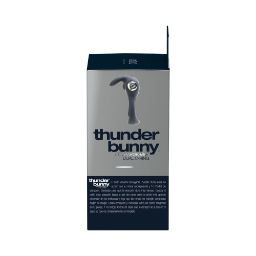 VeDo Thunder Bunny Rechargeable Dual Cockring - Black