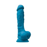 Colours Pleasures 7 Inch Blue Silicone Dildo - Ultimate Pleasure