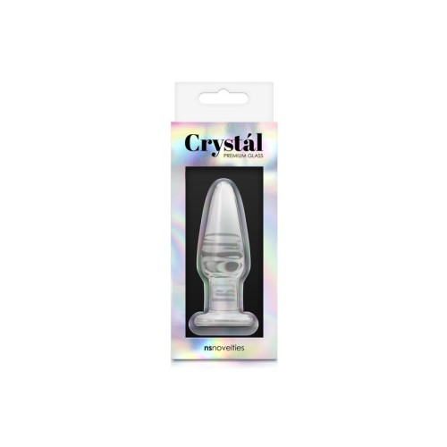 Plug Anal Tapered de Cristal Pequeño Claro