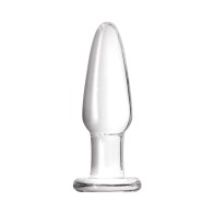 Plug Anal Tapered de Cristal Pequeño Claro