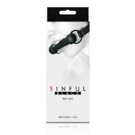 Gag de Silicona Sinful Negro