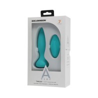 A-Play Thrust Rechargeable Silicone Anal Plug - Teal