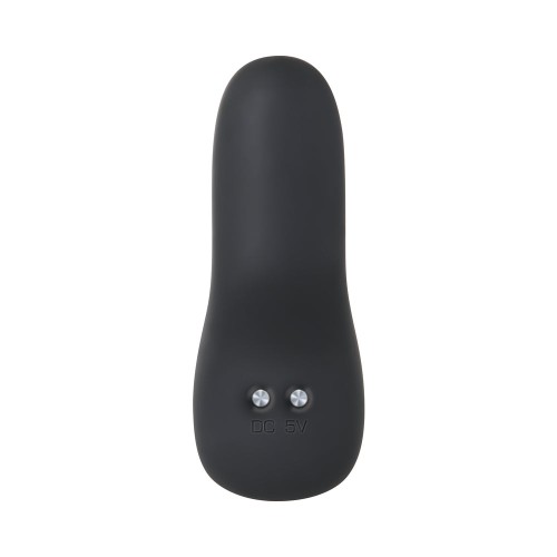 Evolved Remote-Controlled Vibrating Silicone Anal Plug - Black