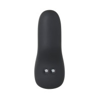 Plug Anal Vibrante de Silicona con Control Remoto - Negro