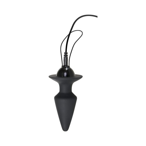 Plug Anal Vibrante de Silicona con Control Remoto - Negro