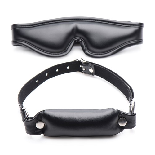 ST Padded Blindfold and Gag Set