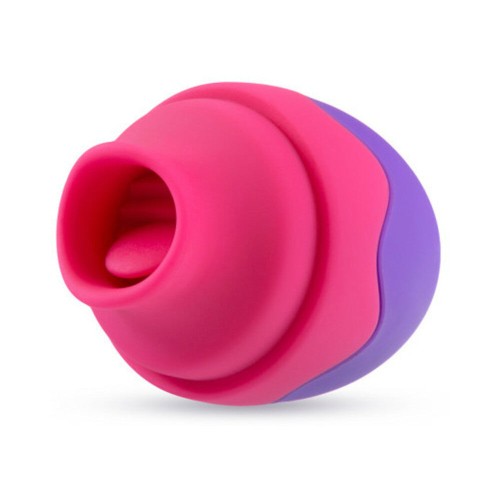 Aria Flutter Tongue Silicone Vibrator in Purple