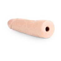 Lock On Realistic 7 in. Dildo Beige - Lifelike Pleasure