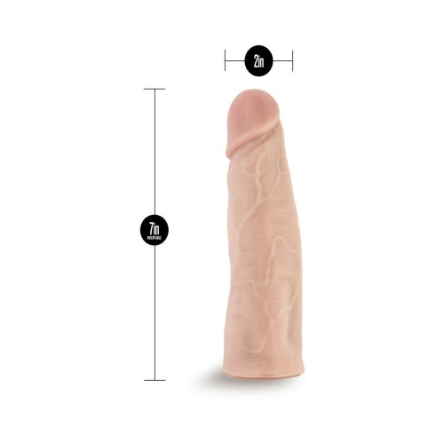 Dildo Realista Lock On de 7 pulgadas Beige - Placer Realista