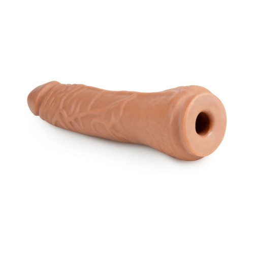 Blush Lock On Dildo Realista 7.5 in. Compatible con Sistema Lock On Color Tan