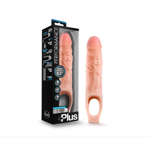 Performance Plus 9 pulgadas Funda de Silicona Extensora de Pene Beige - Aumenta Tu Placer