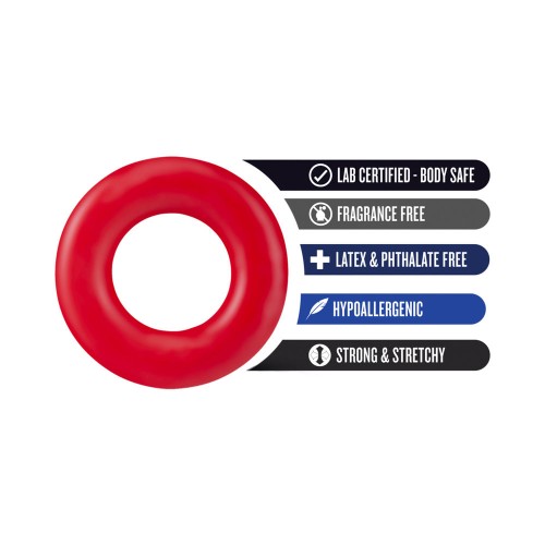 Stay Hard Donut Rings Cockring 2-Pack Red