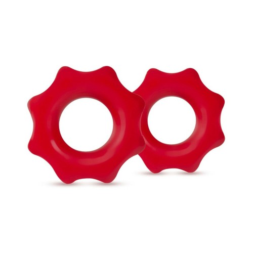 Stay Hard Nutz Anillo para el Pene 2-Pack Rojo