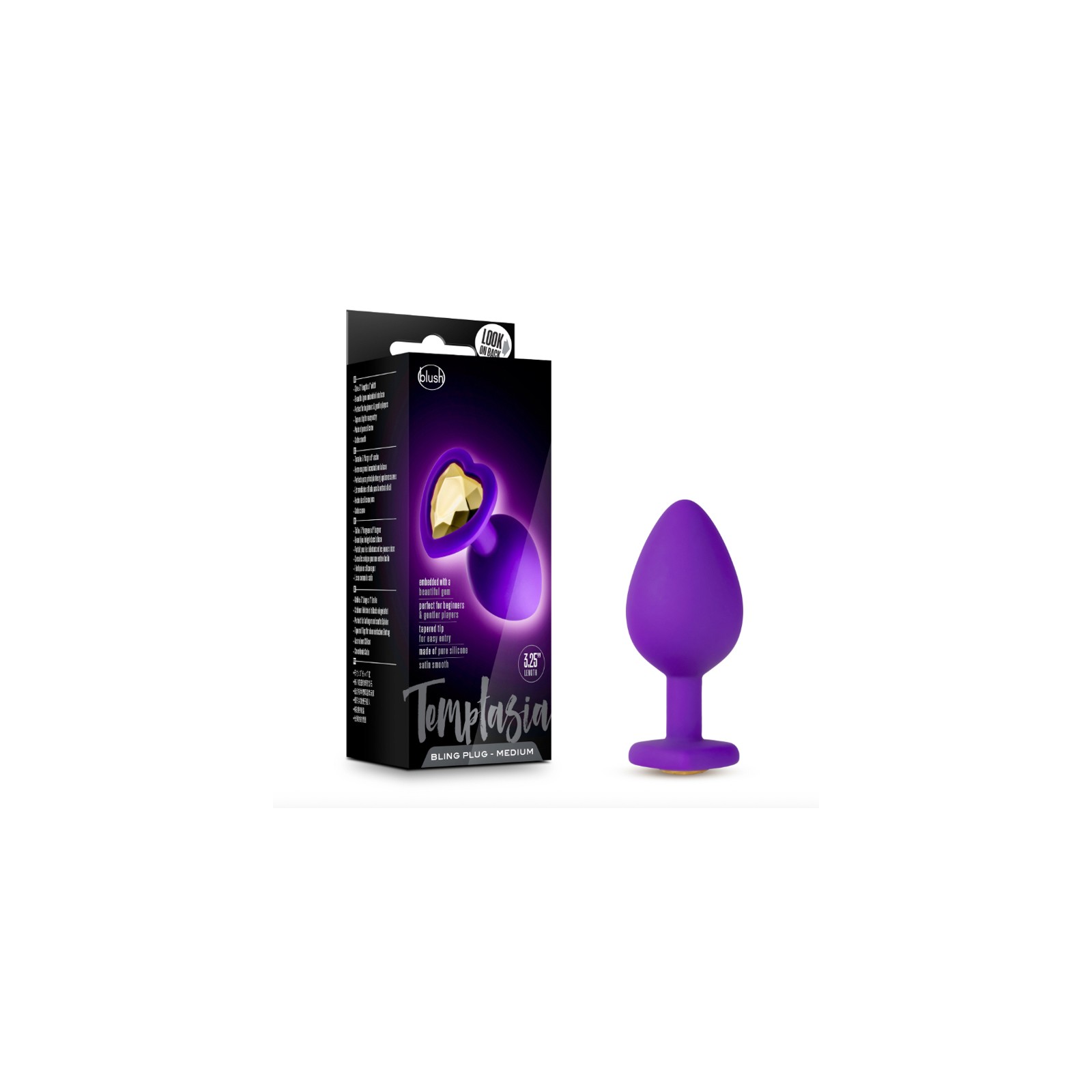 Temptasia Bling Medium Purple Anal Plug