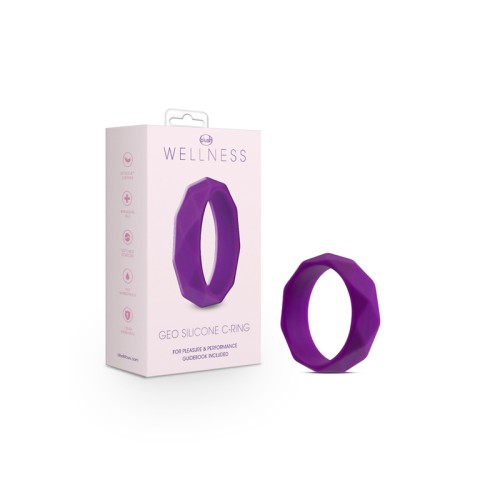 Wellness Geo Silicone Cockring for Enhanced Pleasure