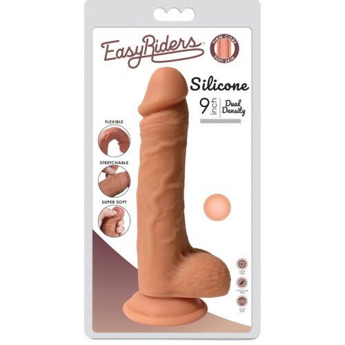 Easy Riders 9in. Dual Density Silicone Dildo