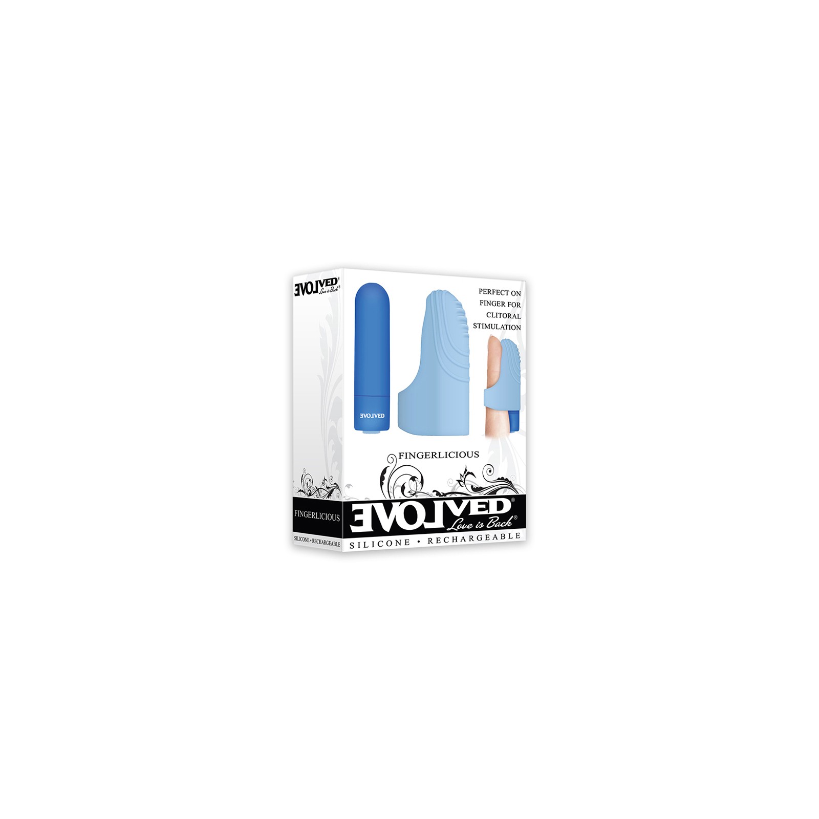 Evolved Fingerlicious Rechargeable Finger Vibrator Blue