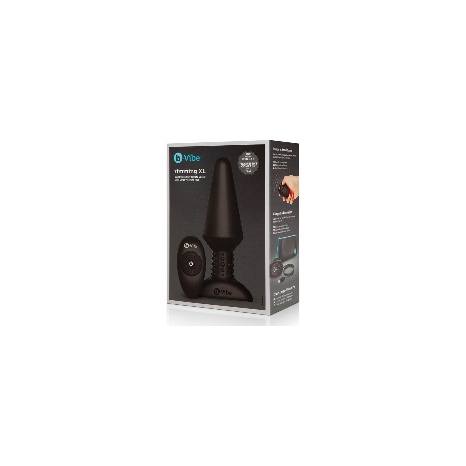 b-Vibe Rimming XL Plug Con Control Remoto