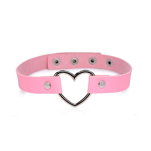 Sweet Heart Chrome Heart Choker for Stylish Play