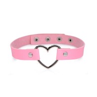 Choker Chrome Heart Sweet Heart para Juego Elegante