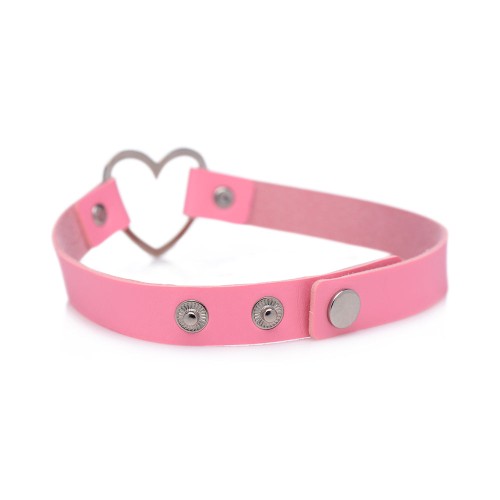 Sweet Heart Chrome Heart Choker for Stylish Play