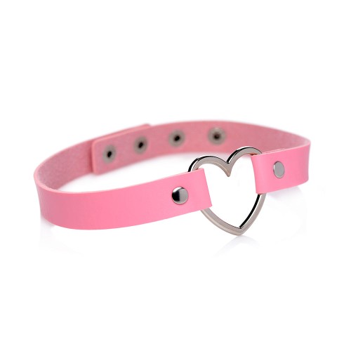 Choker Chrome Heart Sweet Heart para Juego Elegante