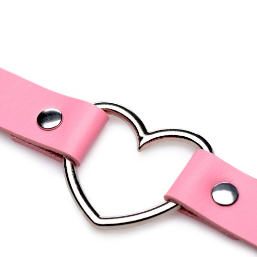 Choker Chrome Heart Sweet Heart para Juego Elegante