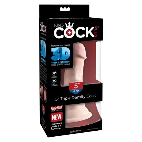 Dong King Cock Plus de 5in con Ventosa de Triple Densidad