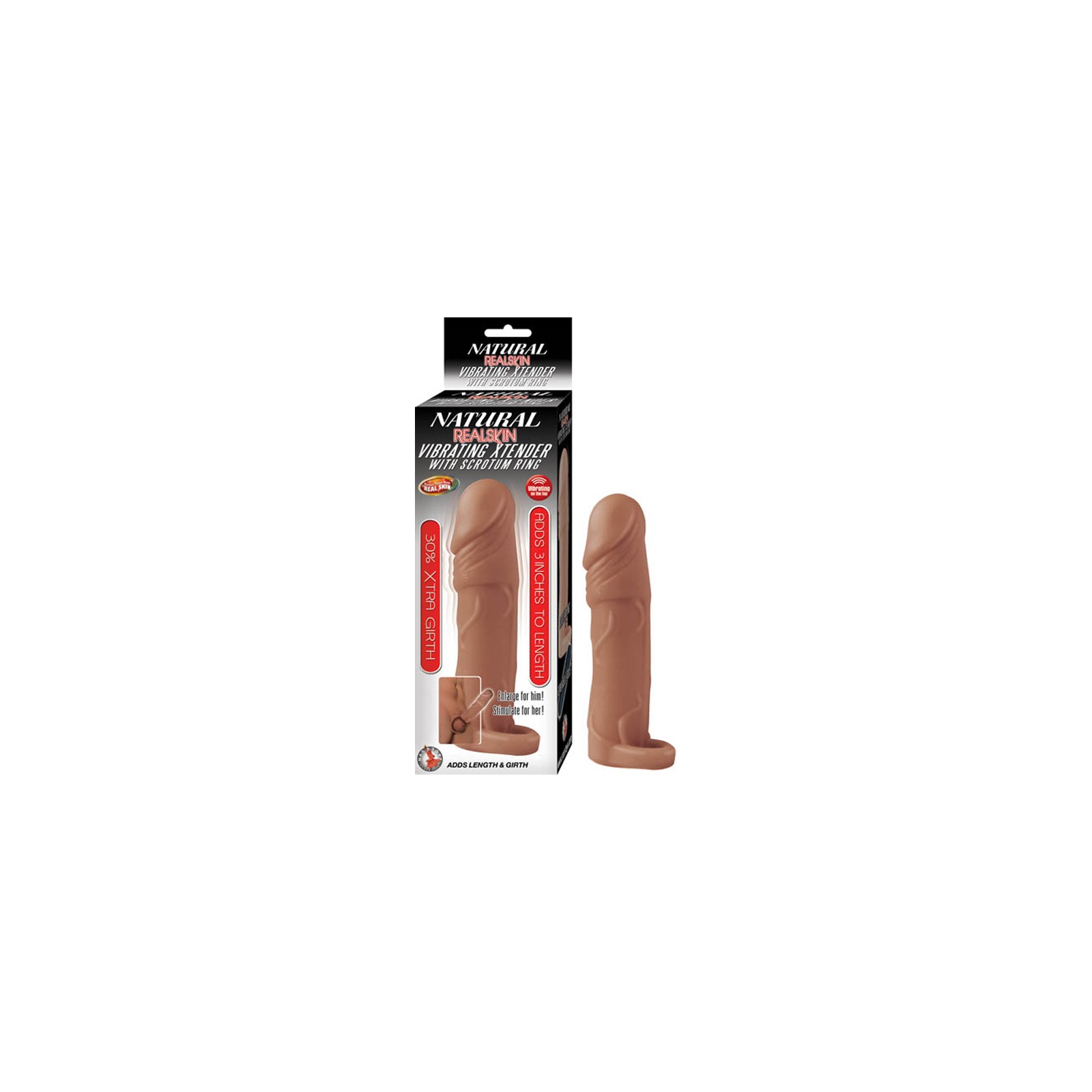 Xtender Vibrante Real Skin - Aumenta Tu Placer