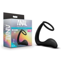 Anal Adventures Premium Silicone Prostate Massager Cock Ring