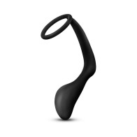 Anal Adventures Premium Silicone Prostate Massager Cock Ring