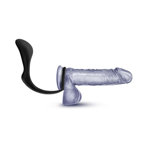 Anal Adventures Premium Silicone Prostate Massager Cock Ring